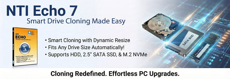 NTI Cloning Kit | NEW Version 7 Software | Special Edition for M.2 NVMe SSD | Best for SSD Upgrades | Enclosure Case and Cable Included for M.2 NVMe SSD | Software Download