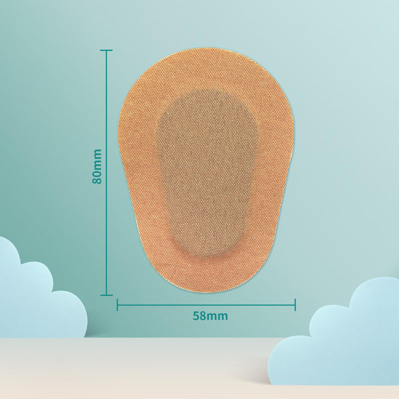 Adhesive Eye Patches for Adults Eyepatch Pad for Kid with Lazy Eye Gentle, Beige Skin Tone (40PCS)