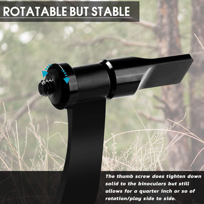 Binocular Tripod Adapter, Binocular Mount 1/4 Inch Threading Mount Aluminium,Tripod Adapter for Bird Watching, Safari Sports Events, Optics Uni-Adaptor Tripod