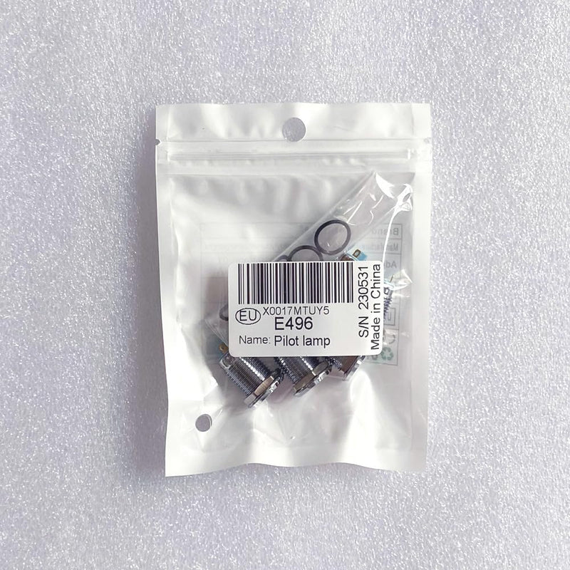 5pcs 12mm AC/DC 12-24V Stainless Steel Waterproof LED Indicator Light Metal Shell Pilot Custom Dash Signal Lamp Concave Head 12mm Without wire