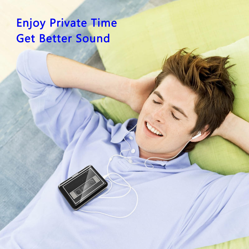 [AUSTRALIA] - Cassette Player Converter- Convert Tape to Digital MP3 Digital, Portable Tape Player with Auto-Reverse, 3.5MM Earphone Jack Tape Player/Converter 