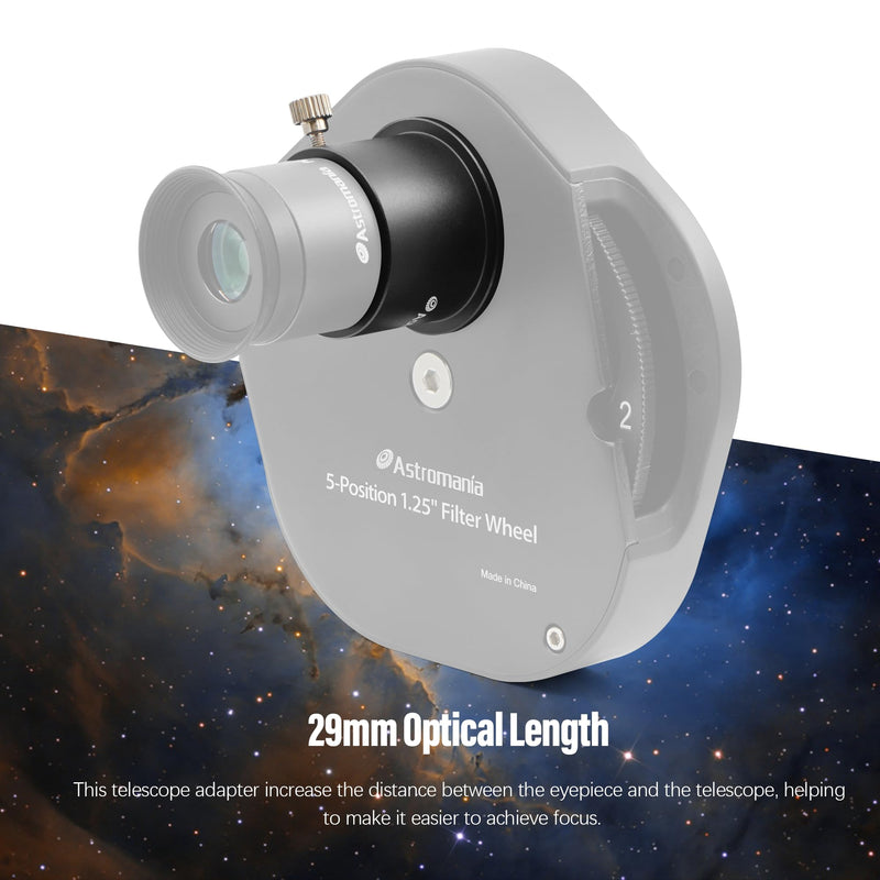 [AUSTRALIA] - Astromania M42X0.75 Male Thread to 1.25" Adapter - converts from the T-2 Internal Thread to the Standard 1.25" Barrel Dimension 