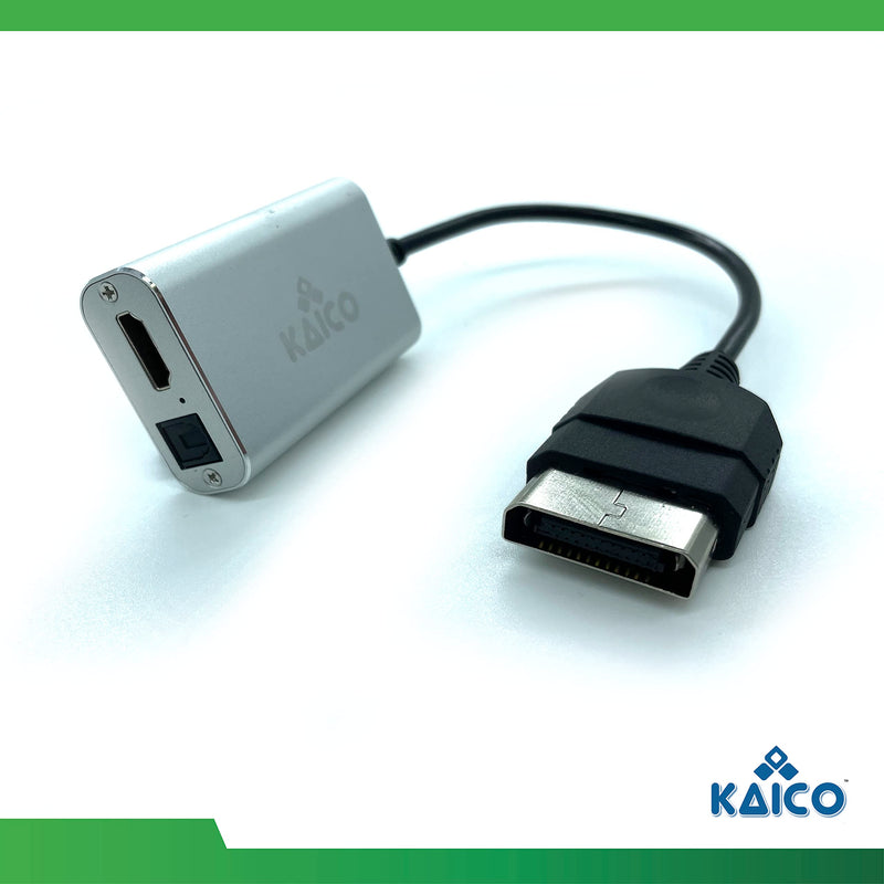 [AUSTRALIA] - Kaico Original Xbox to HDMI Adapter– HD Link Cable for Original Xbox Console– Supports 480i/480p/720p/1080i– Dolby Digital 5.1 via Optical Port– Plug & Play Converter with Toslink Audio Support 
