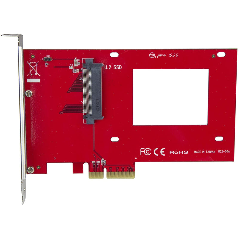 [AUSTRALIA] - StarTech.com U.2 to PCIe Adapter - x4 PCIe - For 2.5" U.2 NVMe SSD - SFF-8639 PCIe Adapter - U.2 SSD - PCIe SSD - U.2 drive (PEX4SFF8639) 