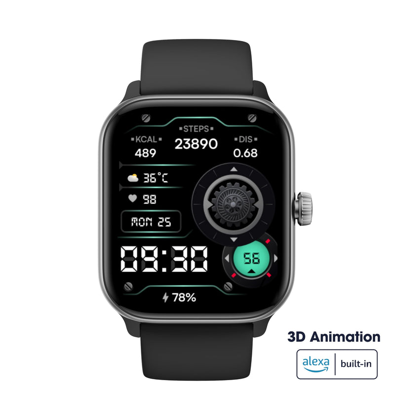 Smart Watch – Watches for Women & Men, Fitness trackers, Heart Rate Monitor, Blood Pressure, Waterproof, Smartwatch, Compatible Android & iPhone Phones, Smartwatches Black