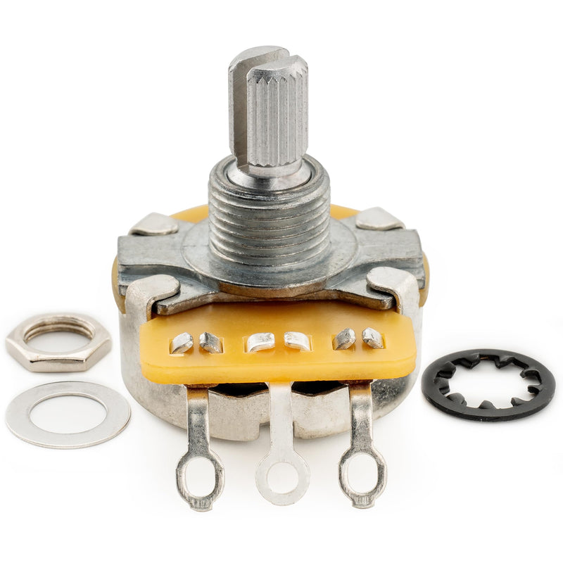 CTS 450 B250K Pots Short Split Shaft 1/4 Inch 10% Linear Taper Potentiometers for Electric Guitar Bass (Set of 4) B250K x 4