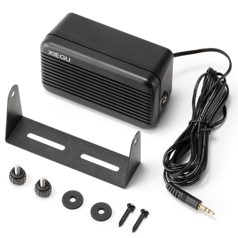 Xiegu GY03 3.5mm Plug Rectangular External Speaker with Stereo Sound for CB/Mobile/Ham Radio, HF Transceivers, Compatible with Xiegu X6100 G1M Radioddity QT40 QT60 QT80 CB-900 PRO