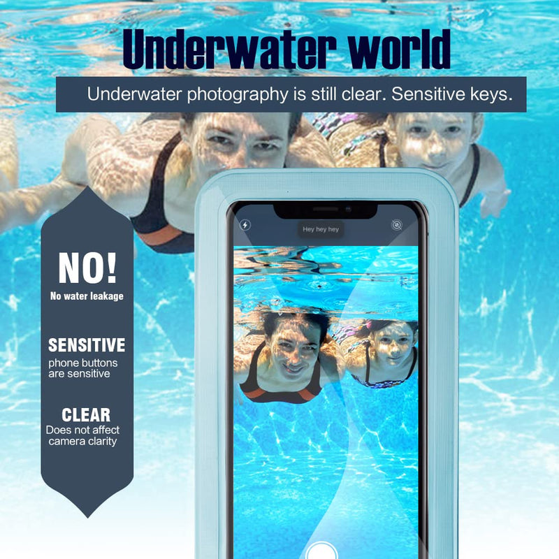 6 pcs Waterproof Phone Pouch Universal Phone Waterproof Case Compatible for iPhone 11 13 12 Max Pro XS Samsung Galaxy s22 s10 Up to 6.9", IPX8 Plastic Cell Phone Dry Bags multi color 1