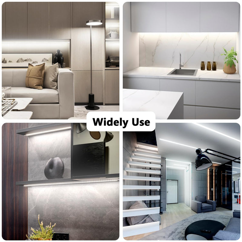 dalattin White LED Strip Lights 100ft, Dimmable Bright 24V Led Light Strip 6500K Daylight White 1800 LEDs Lights for Bedroom, Mirror, Kitchen, Strong Adhesive, 2 roll of 50ft White 6500K