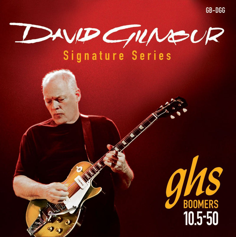 GHS Strings, Electric Guitar Strings, Guitar Boomers David Gilmour Signature Series Red Set, Model: GB-DGG SET, Gauge 10 1/2-50, Pack of 3 SETS Red Set (10.5-50)