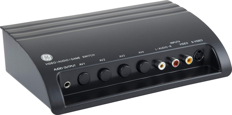 [AUSTRALIA] - GE 4-Way RCA Switch AV Splitter Switch, for Connecting 4 RCA Output Devices to Your TV, S-Video Support, Audio/Video, Game Consoles, DVD, VCR, 38807 4 Way Splitter Switch 