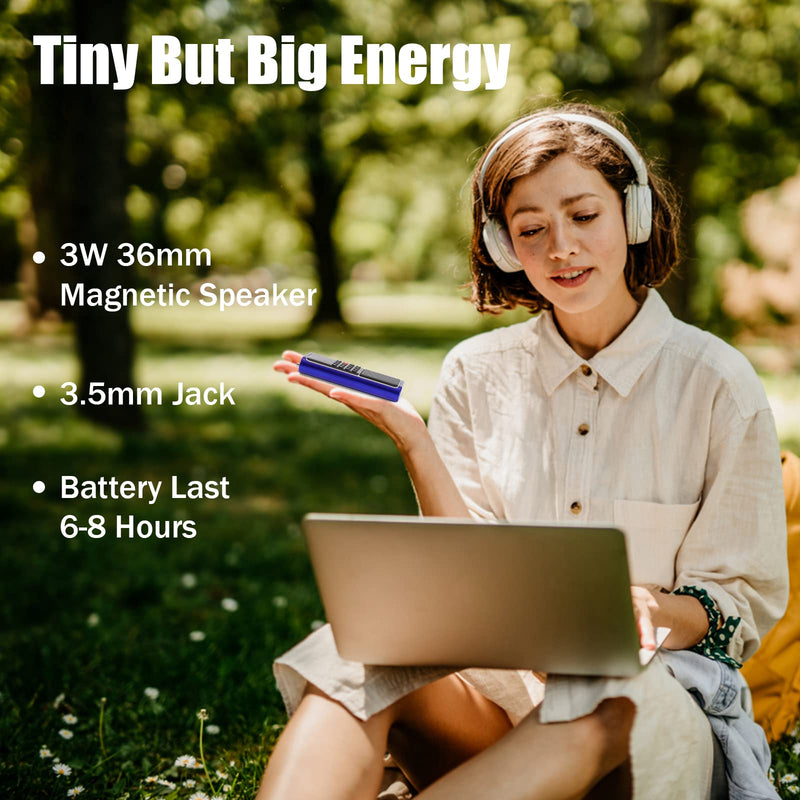 [AUSTRALIA] - Leting Portable Radio with Mp3 Speaker, Radios Porable FM, Radio Support Tf Card/USB/Music Recording, Emergency Radio Rechargeable Battery Powered,FM Radio with Best Reception (Blue) BLUE 