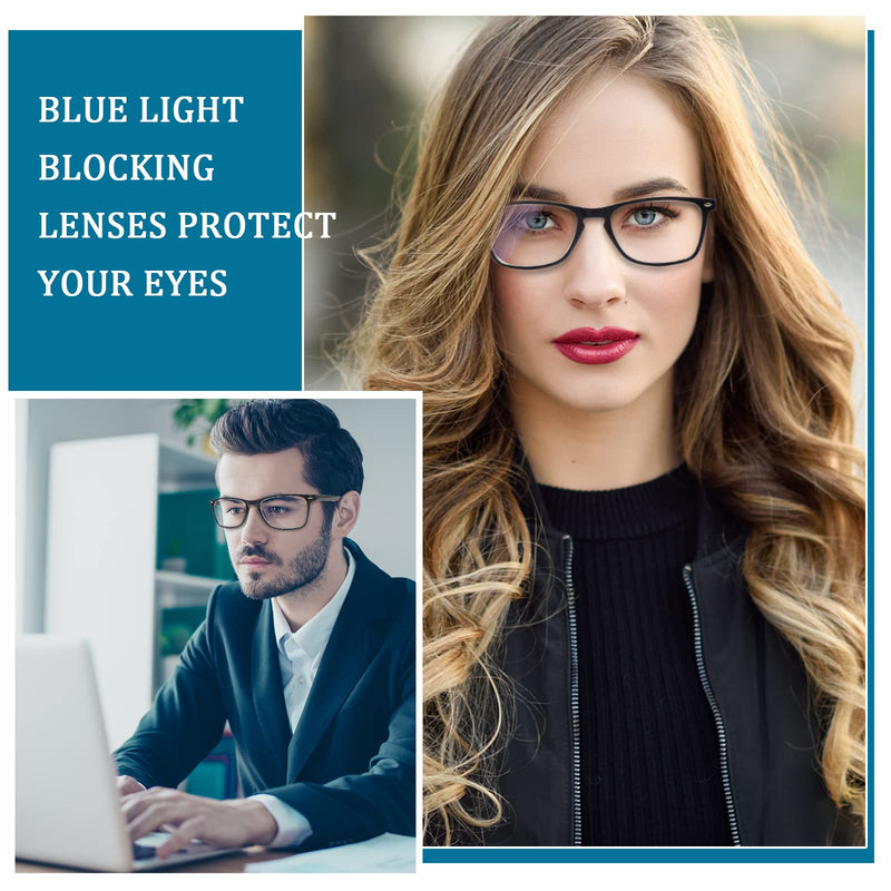 6 Pack Reading Glasses for Women Men, Spring Hinge Eyeglasses Blue Light Blocking Anti Eyestrain Computer Readers 6 Mix C1 1.5 x