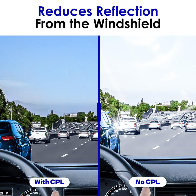 30mm Circular Polarizer Filter,Ultimate CPL Filter,Lens Protection for Garmin Mini 2,47,57 Dash Cam
