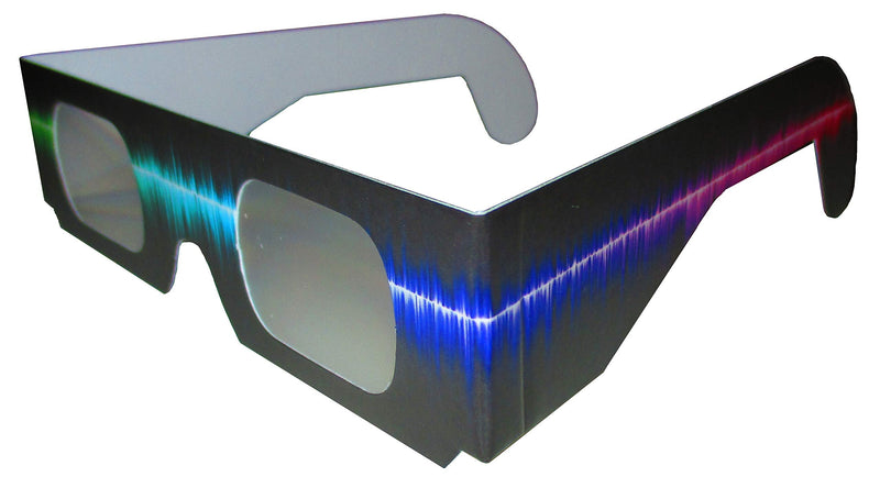 Fireworks Diffraction Glasses (50 Rainbow Spectrum Frames + 1 Exclusive Bonus Pair) - Foldable Paper/Cardboard Frames - 51 Glasses Total