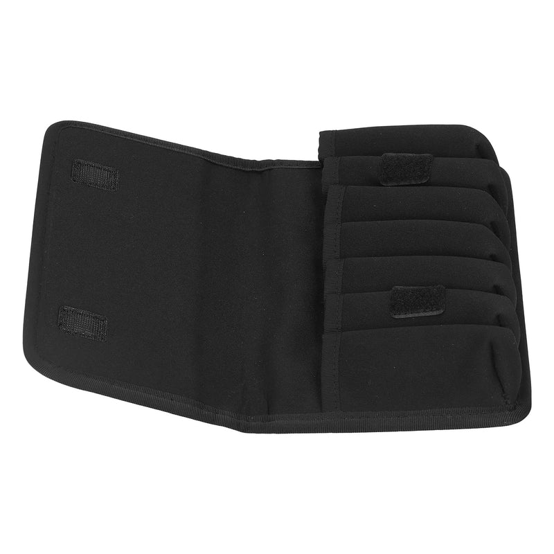 [AUSTRALIA] - 10 Holes Harmonicas Storage Bag, Large Capacity Soft Harmonica Carry Case, Portable Eva Shockproof Cloth Harmonica Cases Storage Case for 7 Harmonicas Storage (Black) 