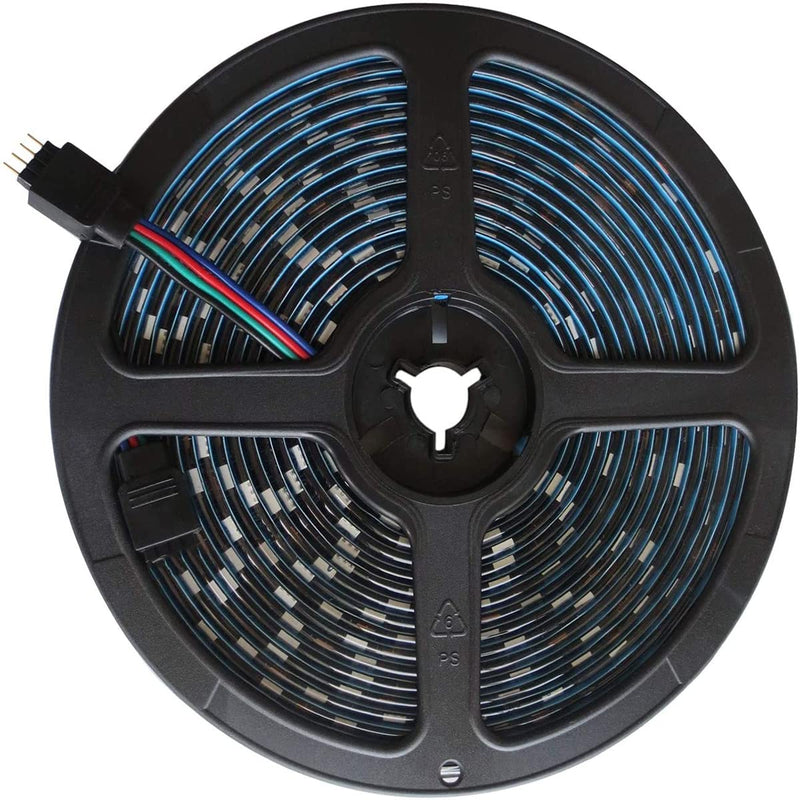 5M Black PCB 5050 RGB LED Strip Waterproof IP65 300 SMD Black PCB Board DC 12V Flexible Light RGB (Red, Green, Blue)