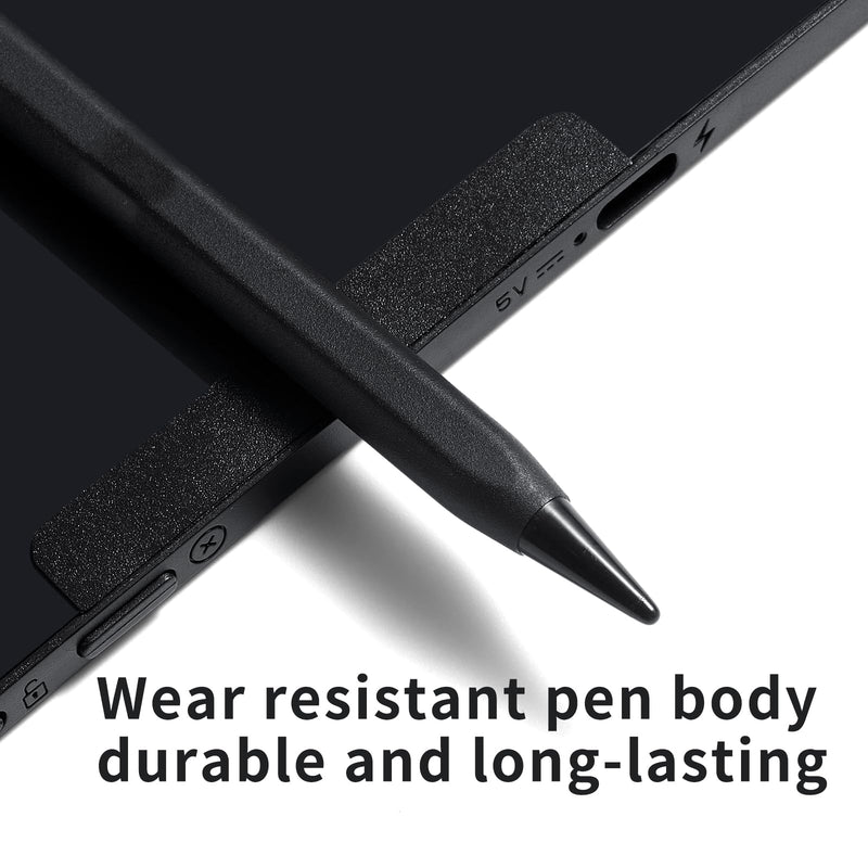 12in Rechargeable LCD Writing Tablet, Bezel-Free Type-C Digital Notepad | for Adults Ultra-Slim Lightweight Fine Lines No Palm Marks Office Home School Reusable