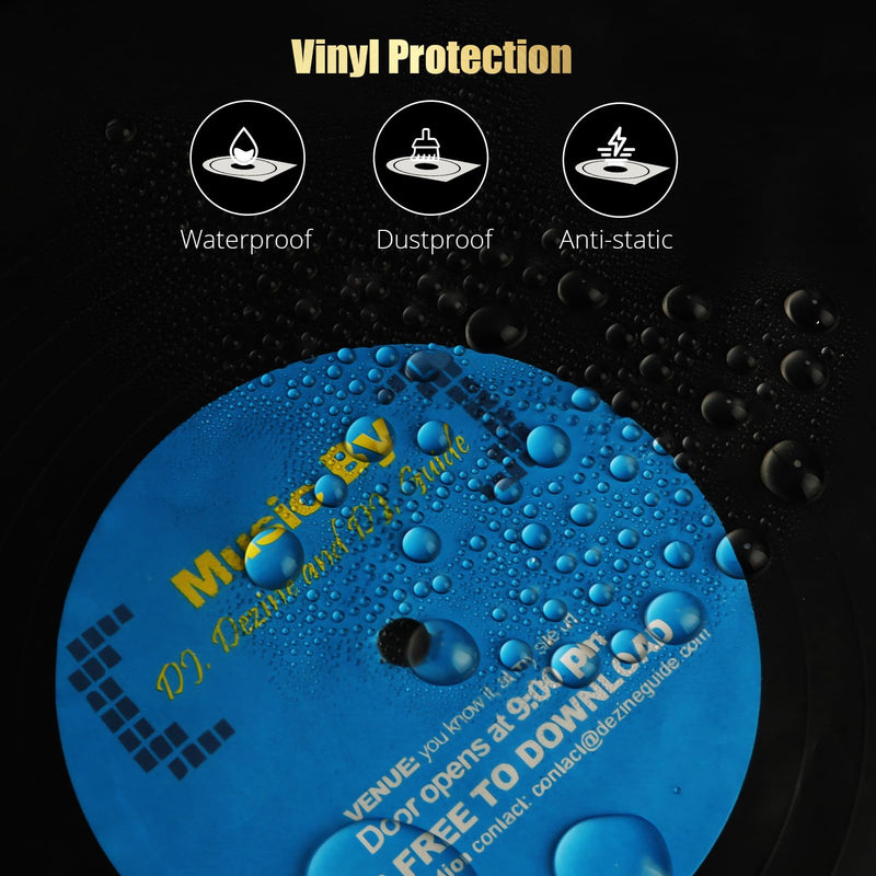12 Inch Vinyl Record Sleeves Inner, Vinyl Sleeves Vinyl Record Inner Sleeves, Anti Static Round Bottom Vinyl Protective Sleeves - Ensure Your LP Collection Receives the Right Protection 30PCS 30 Pcs