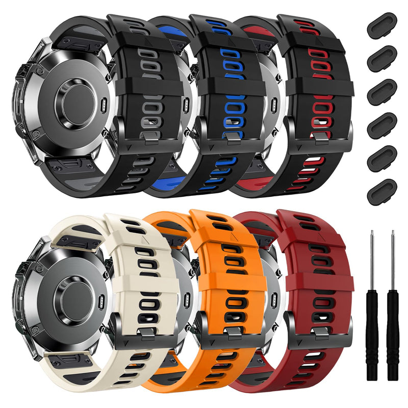 ZPJPPLX 22mm Watch Bands for Fenix E 8 AMOLED 47mm 7 6 Pro 5 plus,Quick fit Strap for quatix 6 7 8 epix Pro tactix 8 AMOLED 47mm/Approach S62 S70/Forerunner 965 970 955 945/Descent G2 G1
