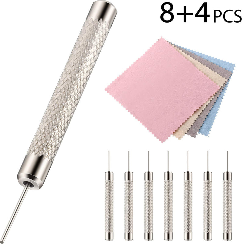 Outus 8 Pack SIM Card Ejector SIM Card Removal Tool Tray Ejector Pin Needle with 4 Cleaning Cloth Compatible with iPhone Models, iPads, iPods, Samsung Galaxy Note/S/Edge/J Series, HTC Phone Models