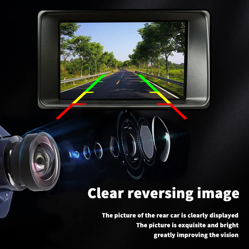 Rear View Back Up Camera Reverse Park Assist Camera Compatible with 2011 2012 2013 2014 2015 Ford Edge,2011-2013 Lincoln MKX Backup Camera Replaces DT4Z-19G490-B ET4Z-19G490-A