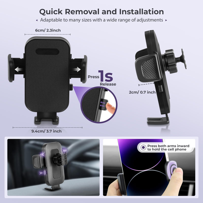 8Inch Car Phone Holder Mount Compatible with Nissan Rogue S/SV 2021-2026,Altima 2.5 SR 2019-2025/Sentra SR/SV 2020-2025(Not Fit S) Accessories Custom Screen & Mobile Phone 360°Adjustable Cell Phone Compatible with Rogue 21-25& Altima & Sentra 20-25