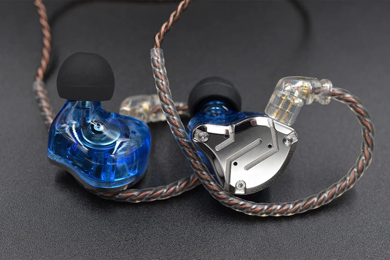 KZ ZS10 Pro 4BA+1DD in Ear Monitor Earphone 5 Driver HiFi Metal Earbuds Headphone Noise Cancelling IEM Earphone no mic ZS10 PRO blue
