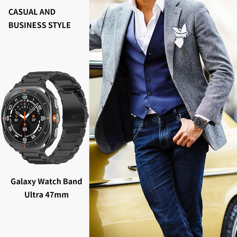 GOLDTOLUCK Compatible with Samsung Galaxy Watch 7 Band Ultra 47mm (2024) Men Women