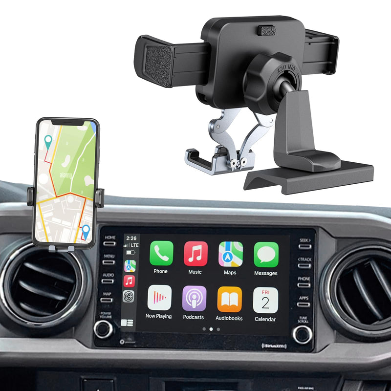 Kaishengyuan Car Phone Holder for Toyota Tacoma 2016-2023 & Detachable 3 Pocket Cargo Net Trunk Bed Organizer Heavy Duty Net
