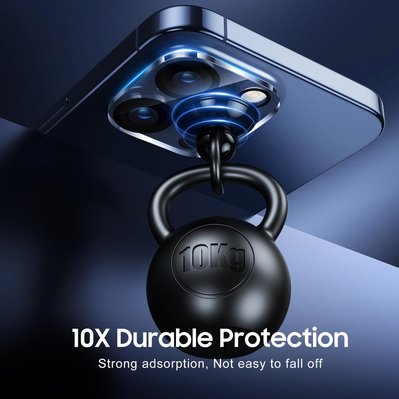 UniqueMe Compatible for 3 Pack iPhone 15 Pro/iPhone 15 Pro Max Camera Lens Protector, [Drop Protection] [Case Friendly] 9H Tempered Glass Camera Cover Screen [2023 New Version] 15 Pro/15 Pro Max Transparent