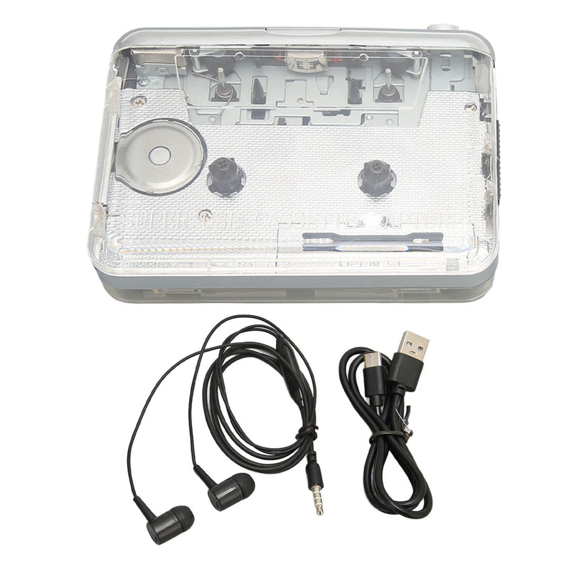 Portable Cassette Player, Cassette Player Pairing Settings Clear Stereo Sound Quality for Travel
