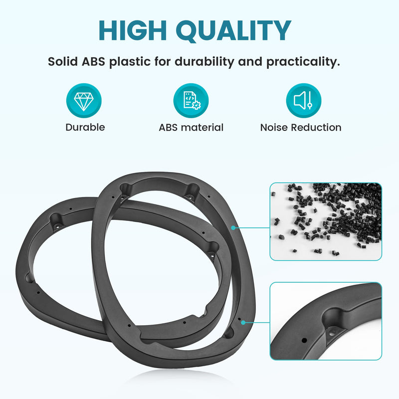 [AUSTRALIA] - 6X9 Universal Plastic Vehicle Speaker Spacer Ring Adapter, 6x9 Inch Car Speaker Spacer Mounting Bracket Adapter Refit Audio Speaker Mat, 1 Pair 