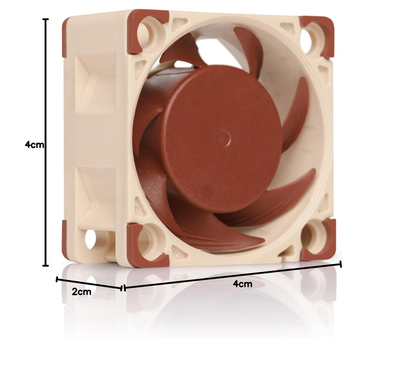 Noctua NF-A4x20 PWM, 4-Pin Premium Quiet Fan (40mm, Brown) 40x20mm 12 V - PWM Single