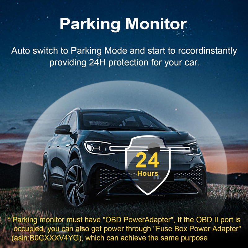 [AUSTRALIA] - mangoal Fuse Box Power Adapter Dash Cams, Upgrade Parking Monitoring, Hardwire Wire Kit Accessories(8.20 ft, Applicable to Vehicle Other Than Mercedes Benz) 8.20 ft 