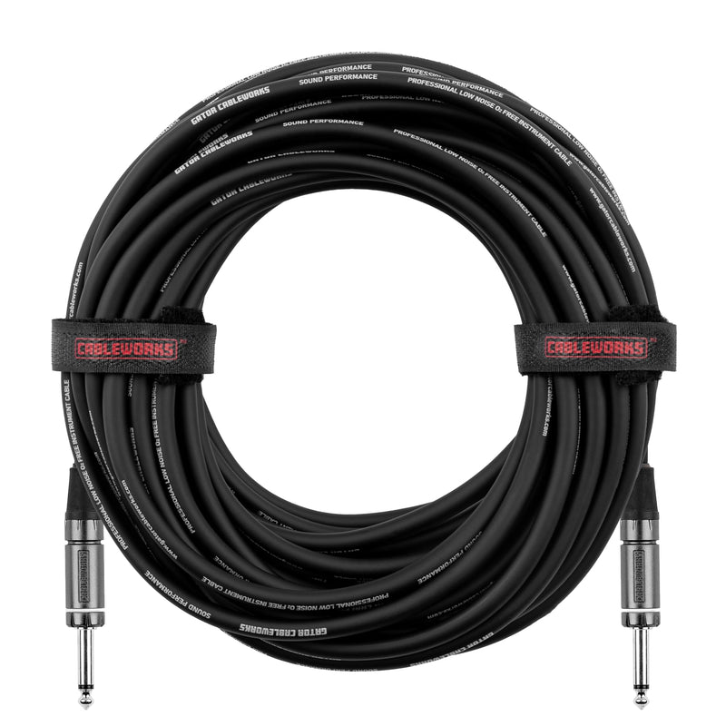 [AUSTRALIA] - by Gator Cases Composer Series Deluxe 30 Ft Straight to Straight Guitar Instrument Cable (GCWC-INS-30) 30 Feet 
