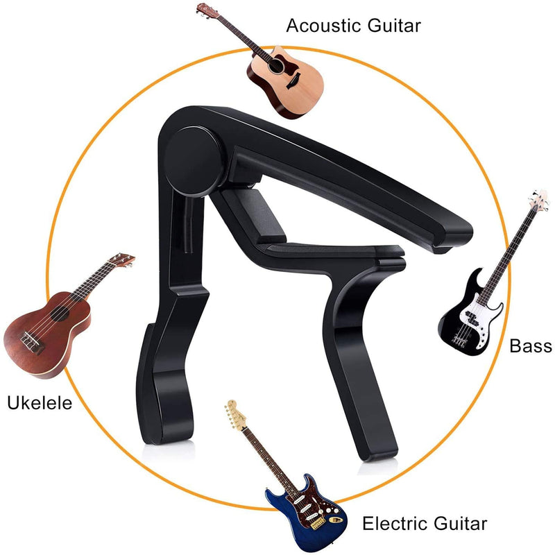 [AUSTRALIA] - Acoustic Guitar Accessories Kit Including Guitar Strings,Tuner,Guitar Capo, Restring Tool,Pick Holder,Bridge Pins,Finger Picks,Guitar Nuts and Saddles 