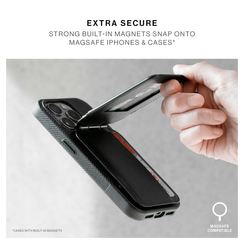 Native Union Active Wallet Stand | Magnetic – MagSafe Card Holder with Stand for iPhone Air, 17, 16, 15, 14 – Extra Secure & Ultra Slim – Stores 4 Cards – Durable & Recycled Materials (Sandstone) Sandstone