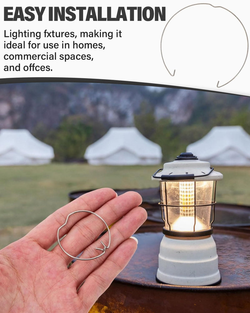 [AUSTRALIA] - MOPZIJA Pack of 30 Snap Ring for GU10 MR16 Diameter Downlight Retaining Spring Rings Clips LED Halogen Lamp Holder 50 mm, Clamping Ring, Lamp Retaining Spring Clip, Snap Ring for Shaft 