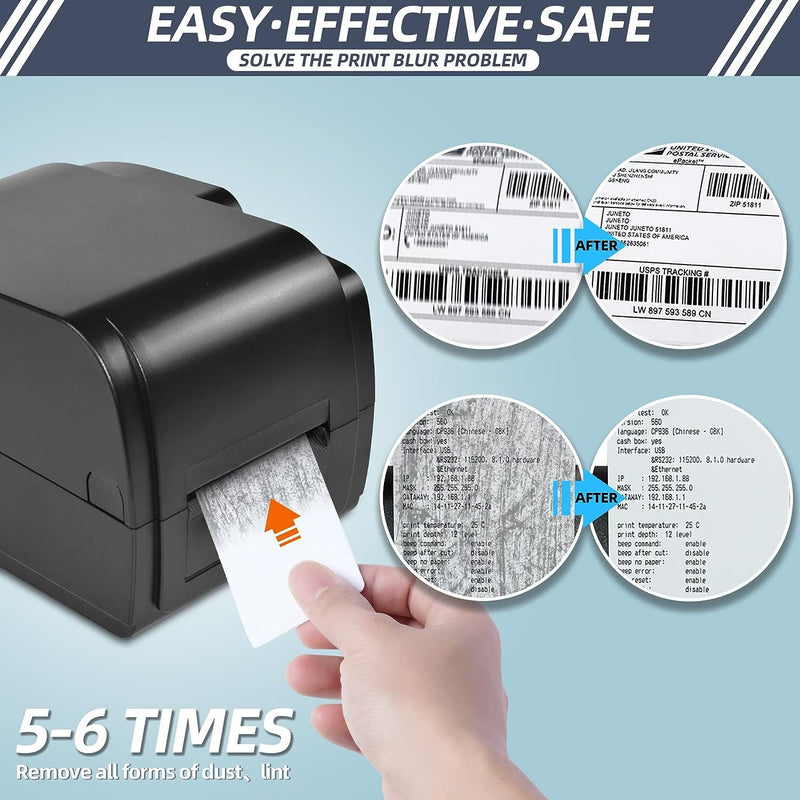 Card Reader Cleaning Cards - BIHYM Dual Side Credit Card Reader Cleaner, CR80 Card Reader Cleaner POS Swipe Terminal Cleaning Cards (50PCS)