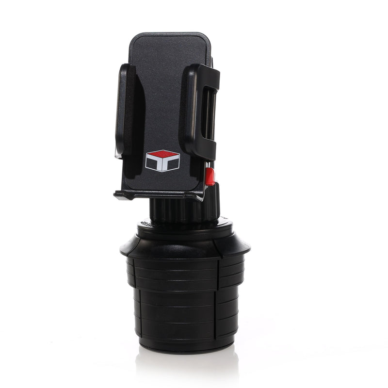 Tuff Tech Cradle Cup Mount Phone Holder, Fits Most Smartphones | 360-Degree Rotation, Articulating Arm, Spring-Loaded Cradle, Fits Most Cars, Trucks, and SUVs Medium to Large