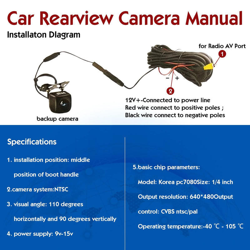 DYRDINSHOW Tailgate Handle Backup Rear View Camera for Chevy Silverado GMC Sierra 1500 2007-2013 2500/3500 Heavy Duty 2007-2014 Reverse Cameras Black GMC Sierra 1500 2007-2013 Silverado Sierra 1500 2500/3500 Black
