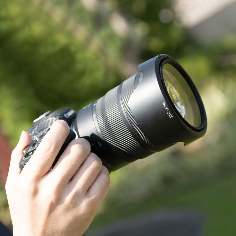 Lens Hood for Canon RF 24-70mm f2.8L is USM Lens & Canon RF 24-105mm f2.8 L is USM Z Lens Replaces Canon EW-88E with Reversible Design, Compatible with 82mm Filter and Snap-on Lens Cap Replace EW-88E for RF 24-70mm Lens