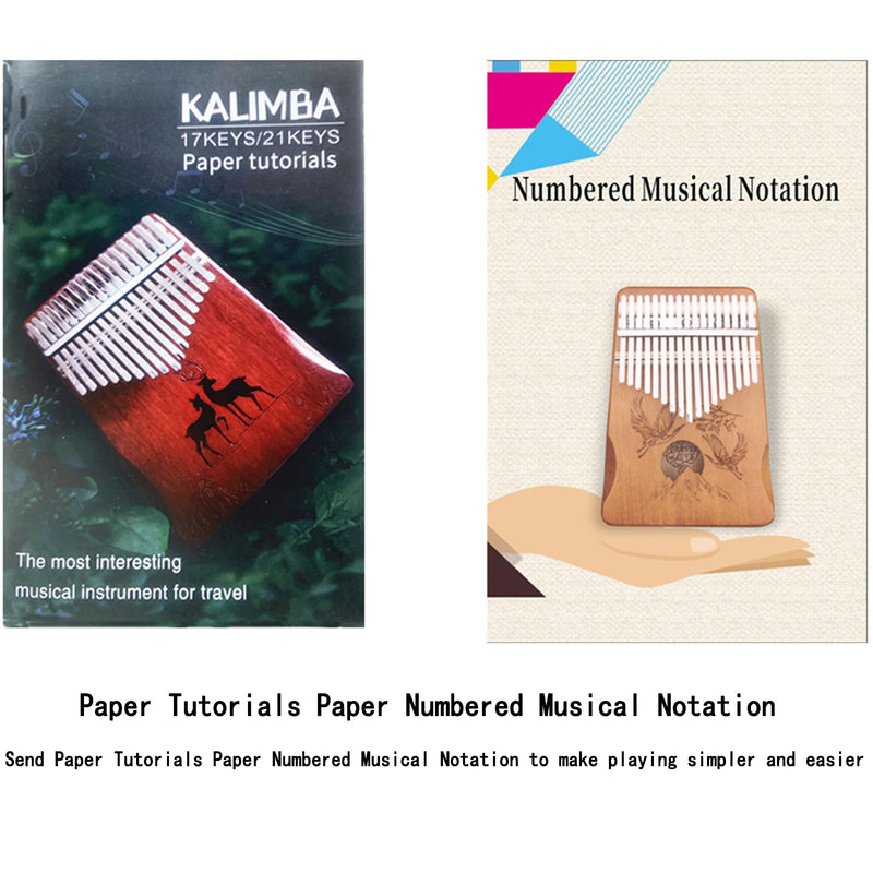 [AUSTRALIA] - Kalimba Thumb Piano 21Keys Kit Professional Tuned Calimba Portable 17Keys Finger Piano Kit Birthday Festival Gifts For Kids Adults Music Lovers Beginner (Reindeer Lake Blue Color, 21 Keys) Reindeer Lake Blue Color 