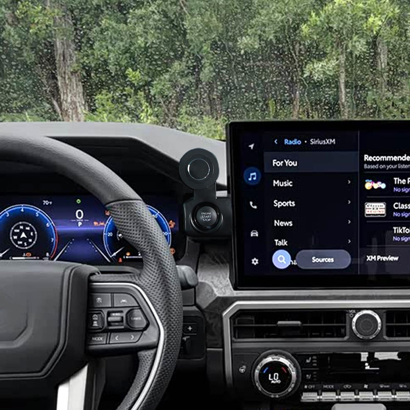 TOYCIDFG Magnetic Phone Holder Rotatable Compatible with Toyota Tacoma 2024 2025 2026, Dashboard Start Button Attached Car Phone Mounted Accessories (14-inch Screen) 14-inch Screen