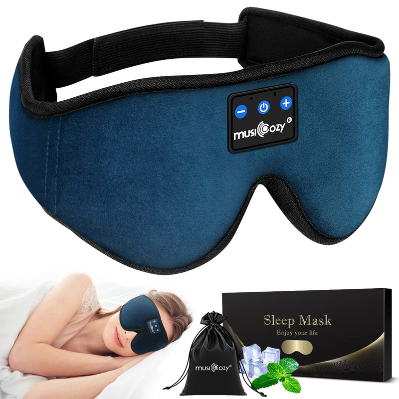 MUSICOZY Bluetooth 5.4 Sleep Headphones Headband, Wireless Music Earphones Sleeping Eye Mask, Cool Tech Gadgets for Women, Mom, Sports, Workout, Running, Unique Gifts, Pack of 2