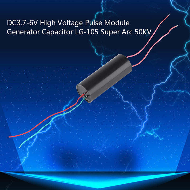 High Voltage Pulse Generator, DC 3.7 V-6 V to 50 kV Boost Step-up Module High Voltage Transformer, 50000 V Super Arc Ignition Coil Module CE Certification