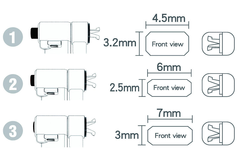[AUSTRALIA] - Bosvision Laptop Security Cable Lock, for 3 Security Slots (K Standard, Nano and Wedge) Combination, 6.5 feet (200cm) Ø4.5mm Stainless Steel Cable 