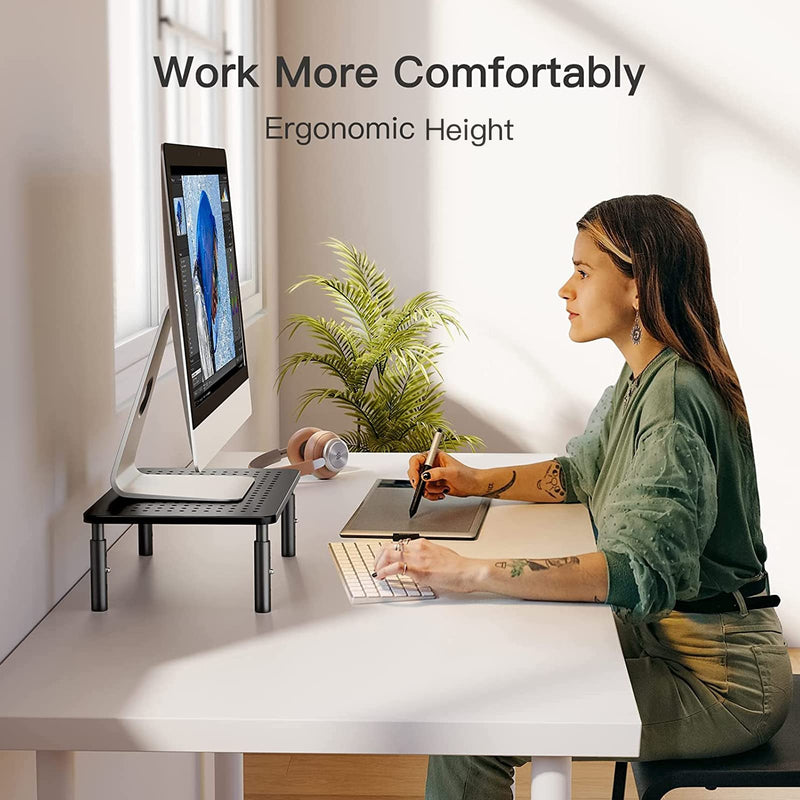 HUANUO Monitor Stand, Monitor Riser for Desk