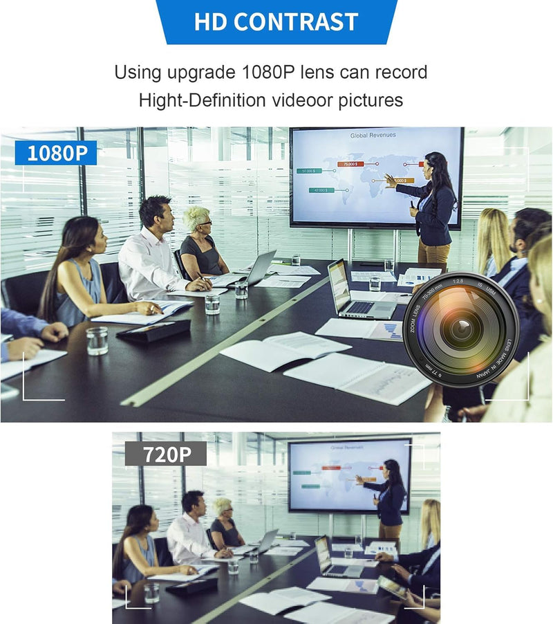 [AUSTRALIA] - Mini Video Camera,32GB Hidden Camera Spy Camera，1080P Portable Mini Nanny Video Surveillance Camera Suitable for Home, Office, and Meeting Recording【Supports 256GB SD Card】 